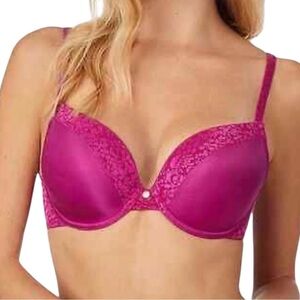 NWTS! LE MYSTERE SAFARI PLUNGING PINK UNDERWIRE 34B